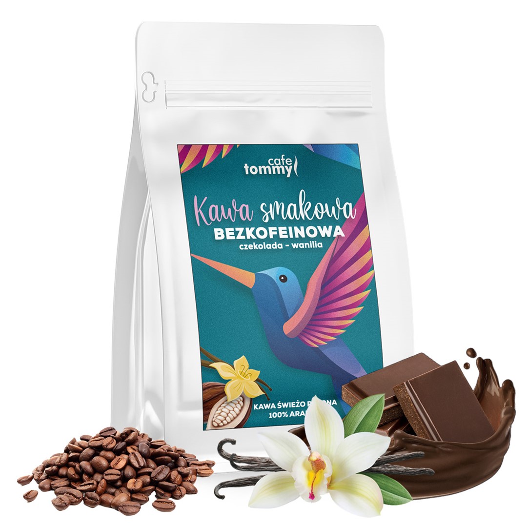 Kawa bezkof. smak. Czekolada-Wanilia 250g ziarno
