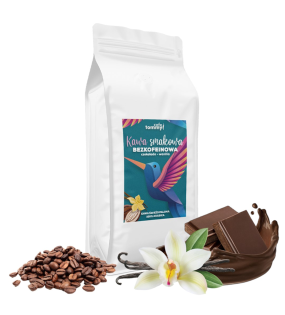 Kawa bezkof. smak. Czekolada-Wanilia 1kg ziarnista