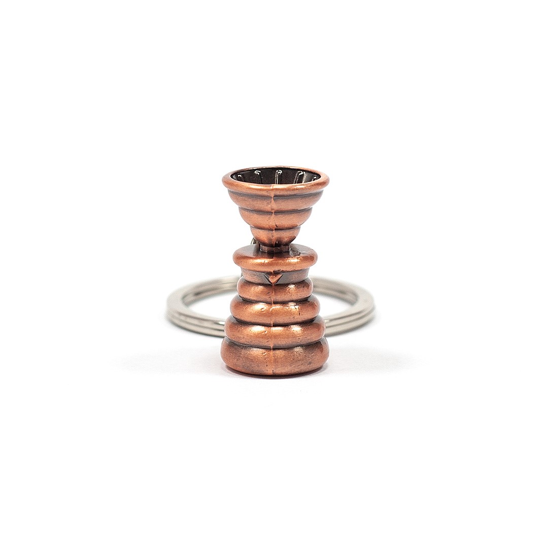 Brelok Dripper z dzbankiem- kolor rose gold