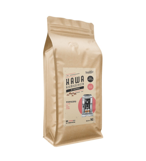 Kawa Rzemieślnicza do ekspresu 1kg kawy białe
