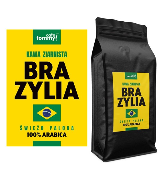 Kawa Brazylia Crema 100% Arabica ciemno palona 1kg