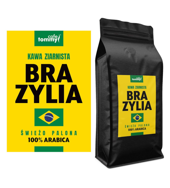 Kawa Brazylia Crema 100% Arabica ciemno palona 1kg