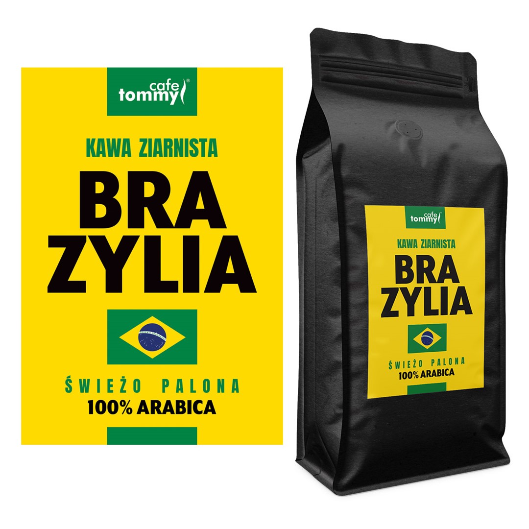 Kawa Brazylia Crema 100% Arabica ciemno palona 1kg