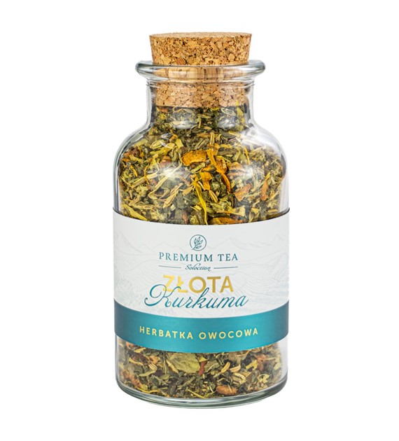 Herbatka owocowa Złota Kurkuma 80g w butelce
