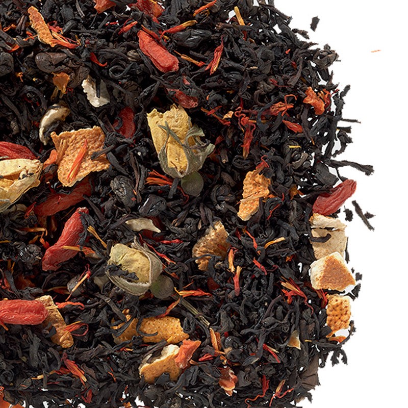 Herbata czarna smakowa Jagoda Goji 1kg