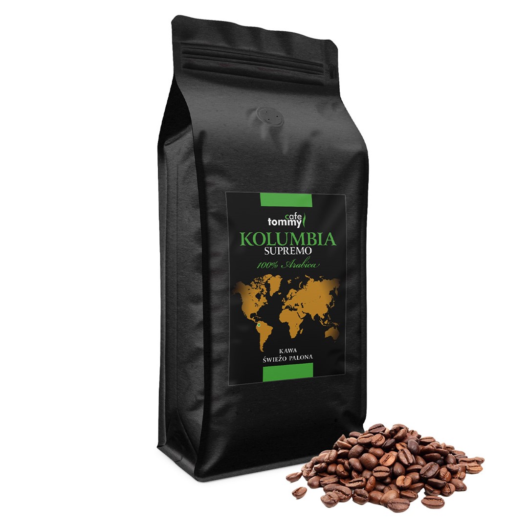 Kawa Kolumbia Supremo 1kg ziarnista