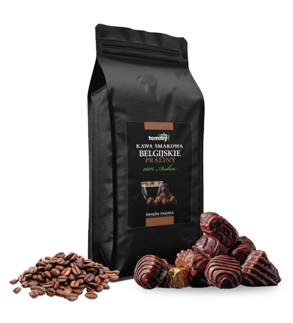 Kawa smakowa Belgijskie Praliny 1kg ziarnista