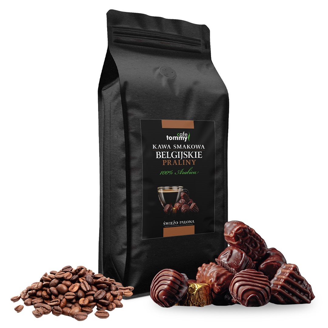 Kawa smakowa Belgijskie Praliny 1kg ziarnista