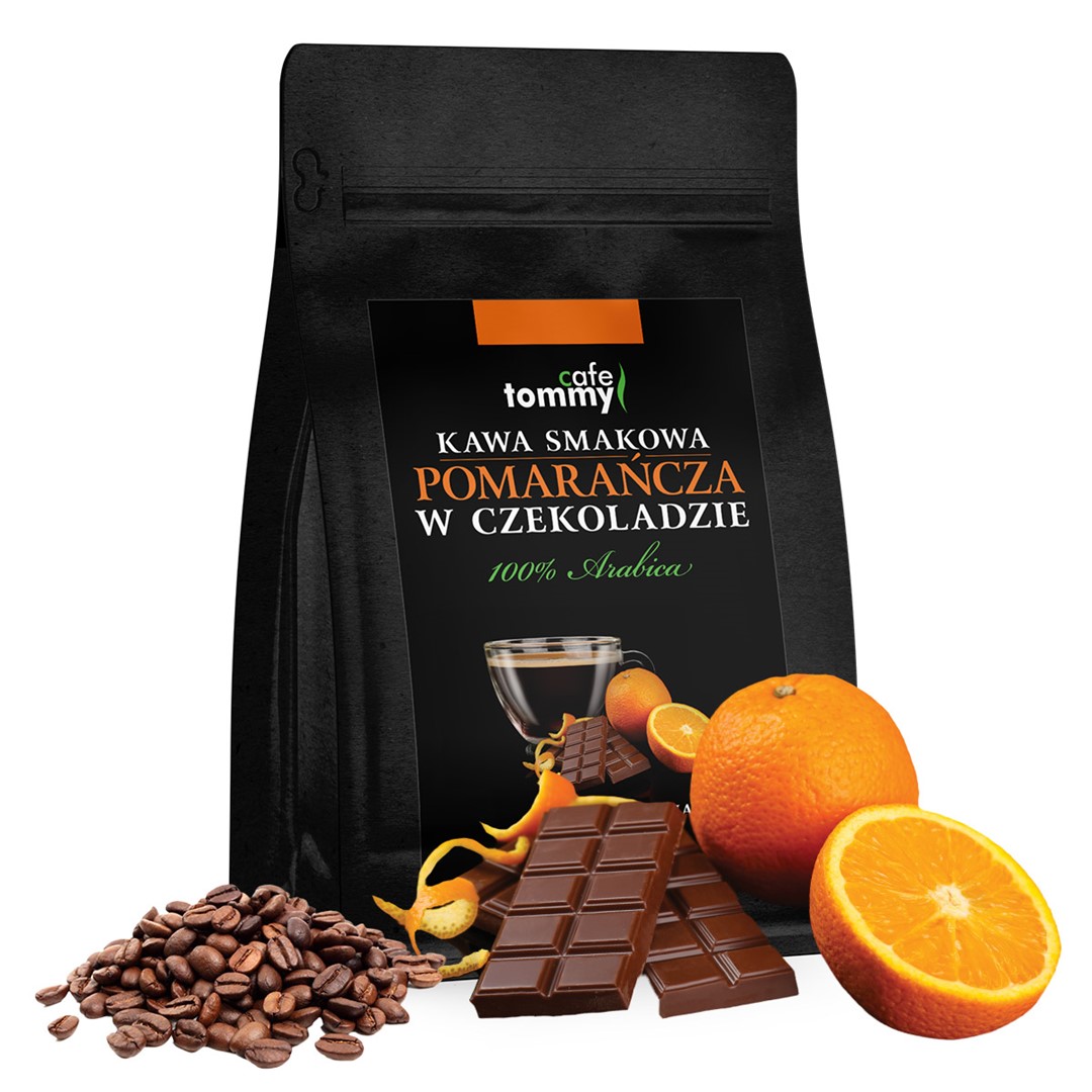 Kawa smakowa Czekolada - Pomarańcza 250g ziarnista